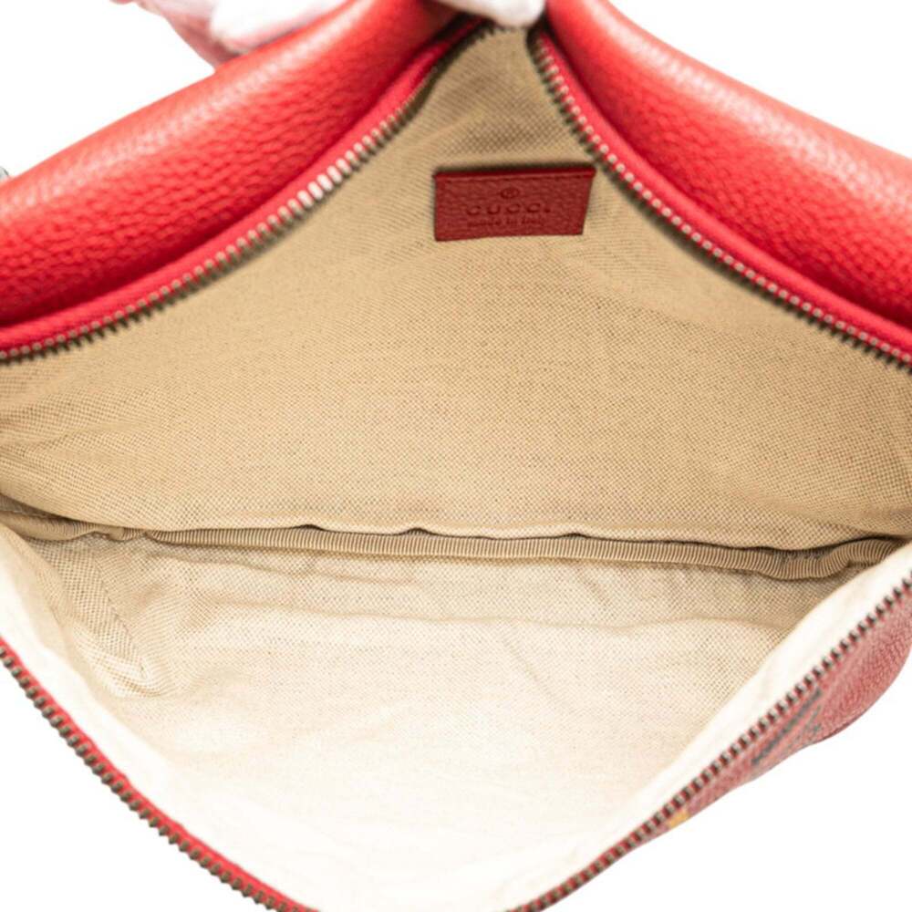 GUCCI Authentic Red Leather Fanny Pack - Picture 7 of 10